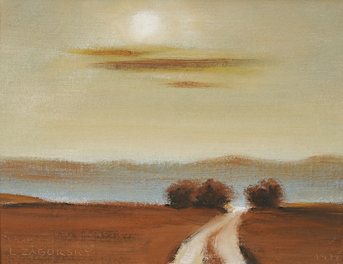 Poľná cesta - akad. maliar Ladislav Záborský
