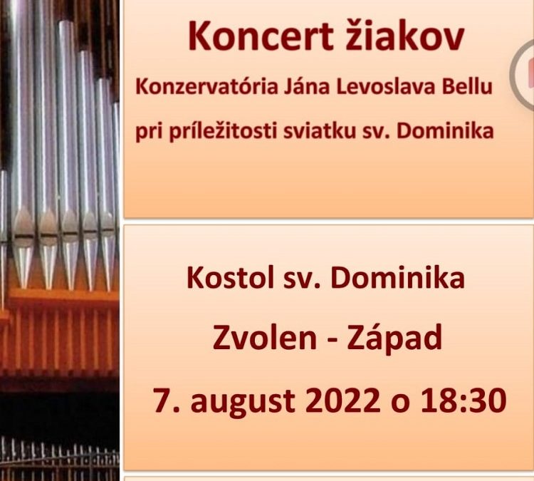 Koncert žiakov konzervatória Jána Levoslava Bellu
