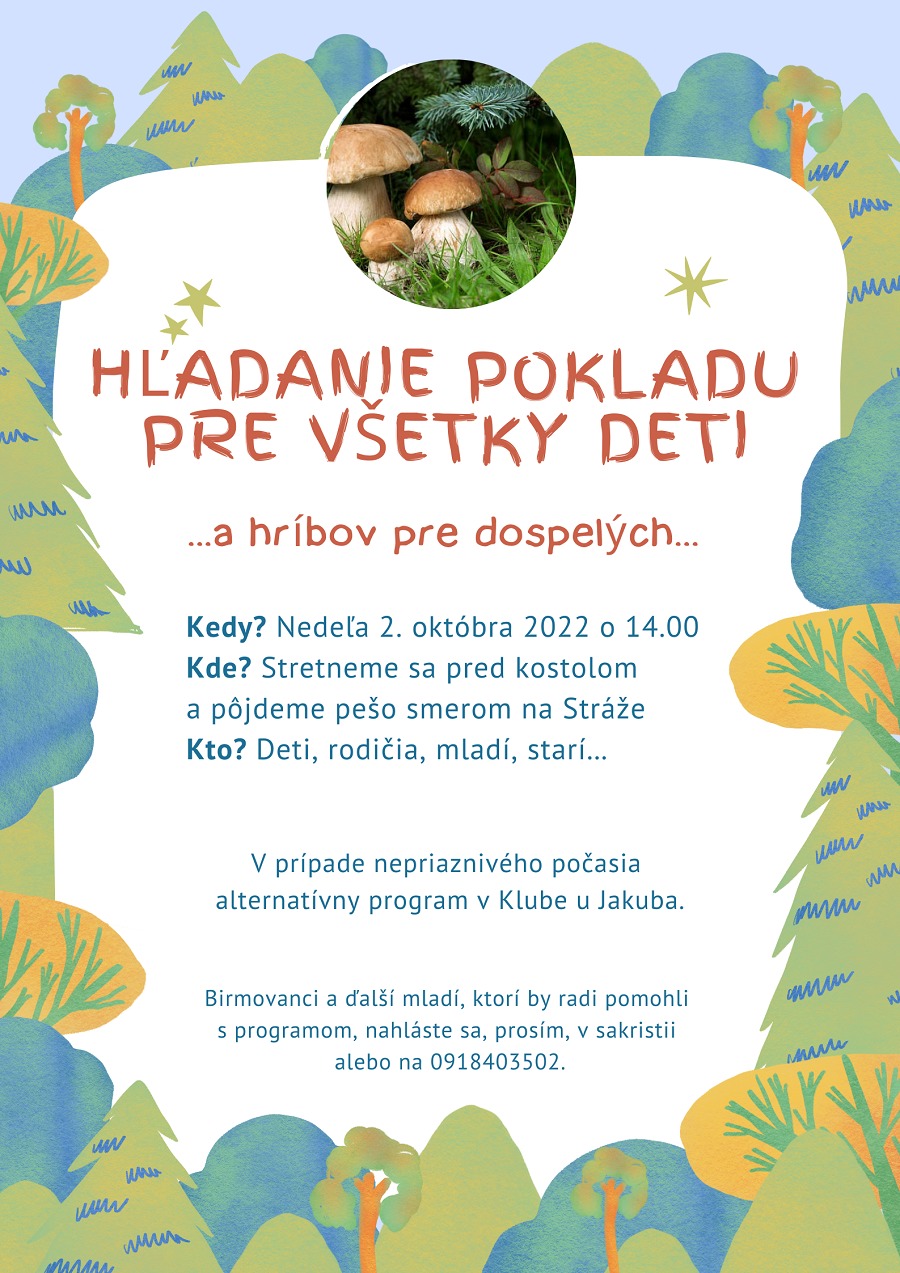 Hľadanie pokladu pre deti