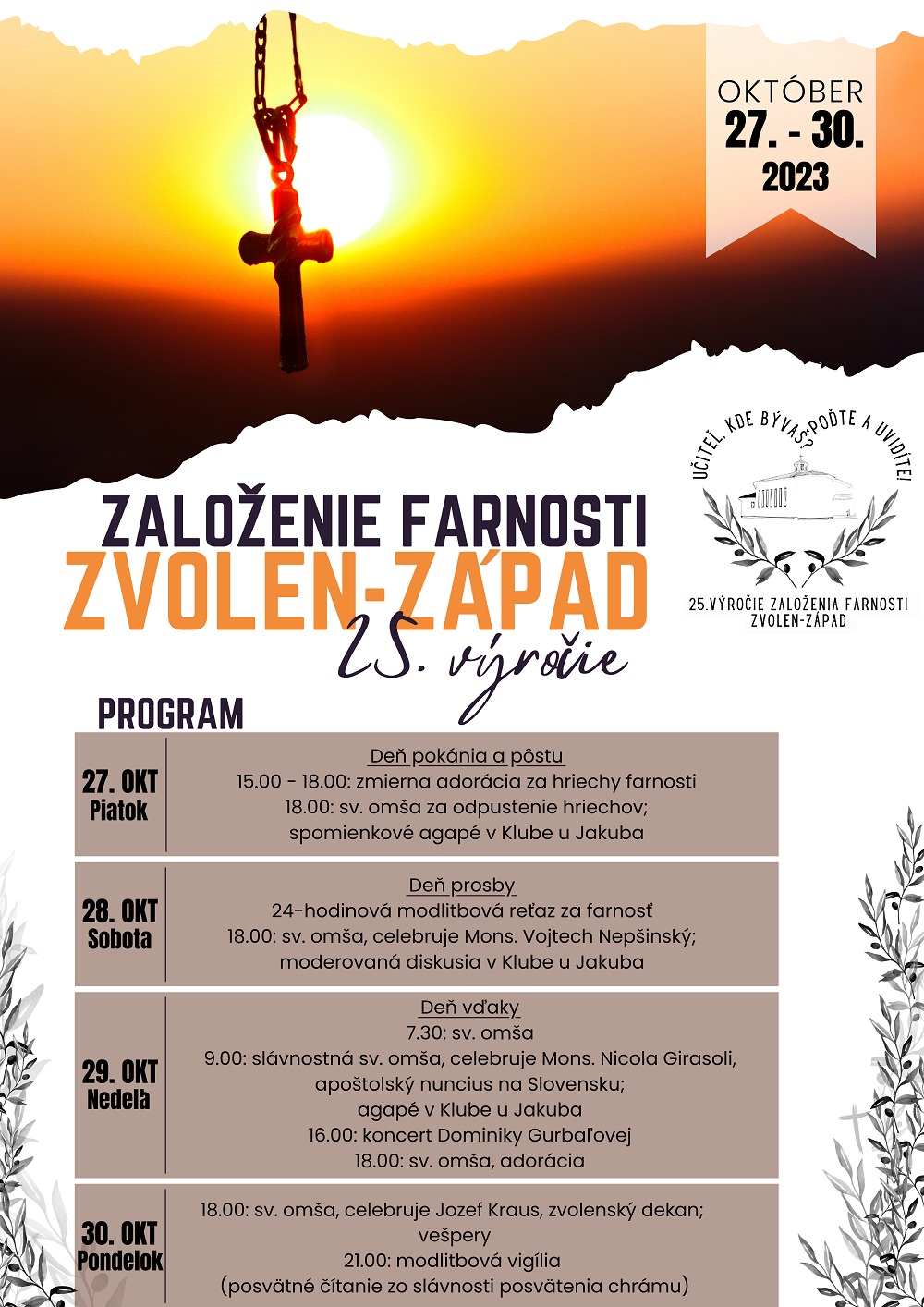 Výročie založenia farnosti Zvolen-Západ 2023