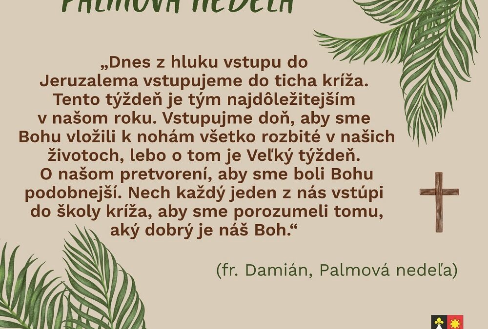 Krátke zamyslenie: Palmová nedeľa