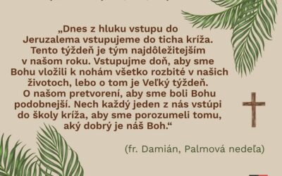 Krátke zamyslenie: Palmová nedeľa