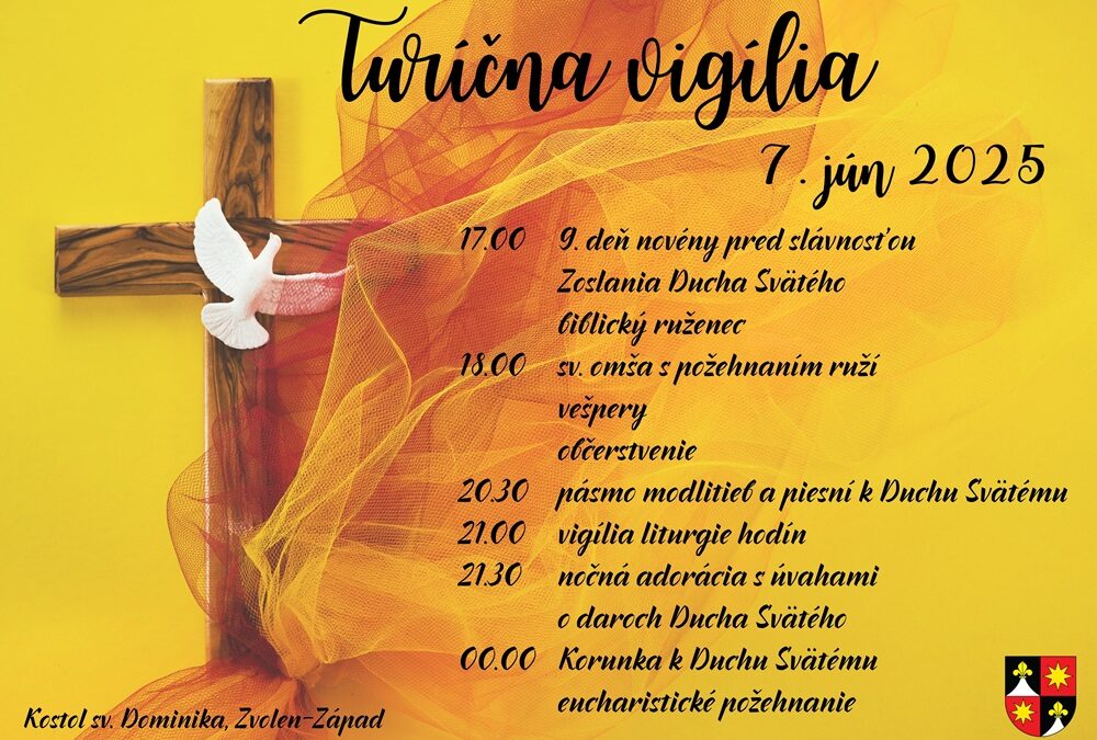 Turíčna vigília 7. júna 2025